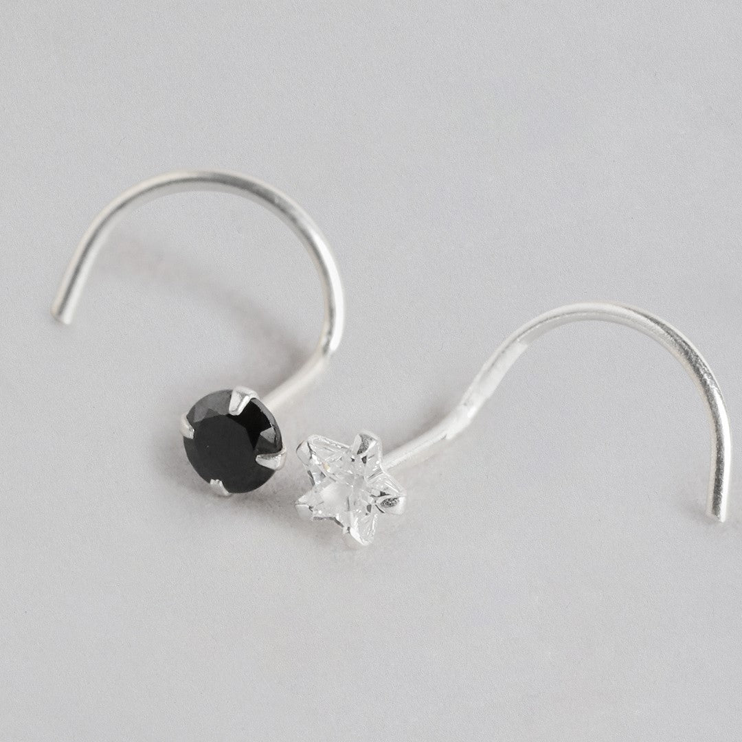 Minimal 925 Sterling Silver Nath Combo