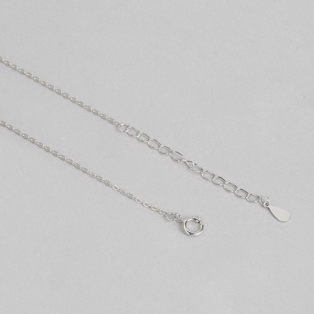 Leaf Pearl 925 Sterling Silver Necklace