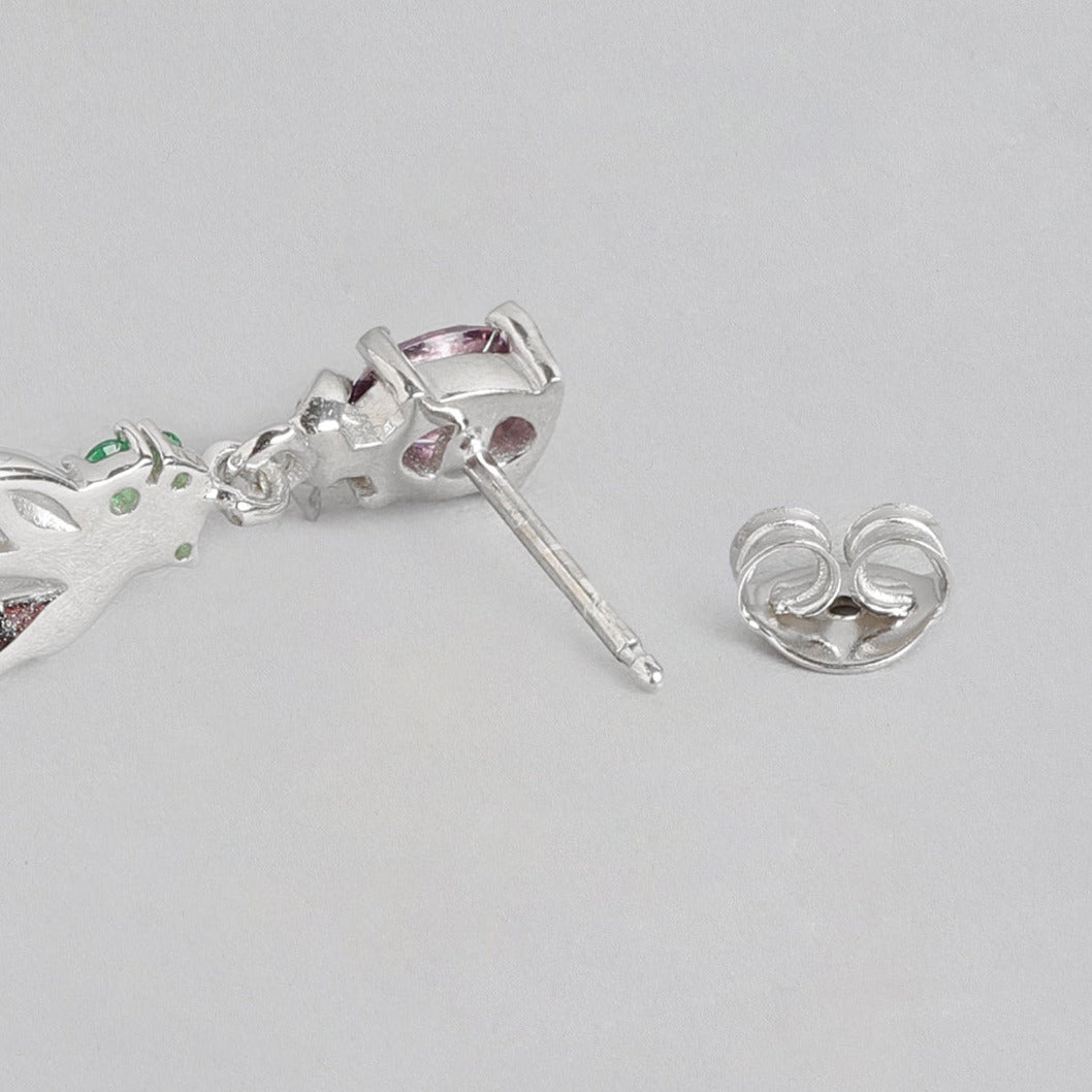 Leaf 925 Sterling Silver Drop Earring