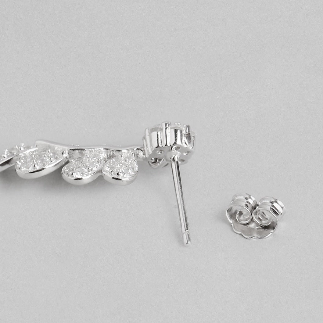 Leaf-Droplet 925 Silver Jewellery Set