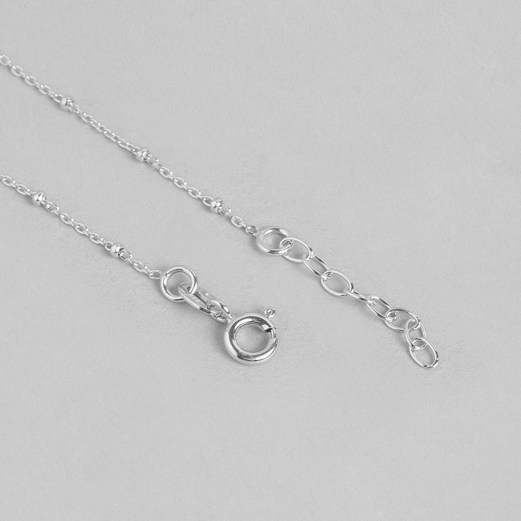 Tree of Life Rhodium Plated 925 Sterling Silver Anklets