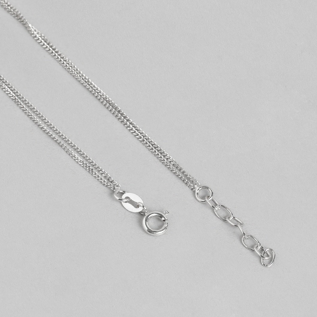 Infinity Dual Chain 925 Sterling Silver Anklet