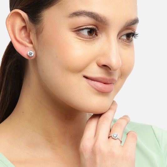 Alexis Solitaire Date Night 925 Sterling Silver Combo