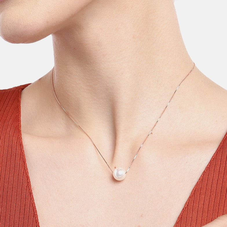 Stunning Pearl 925 Silver Necklace Combo