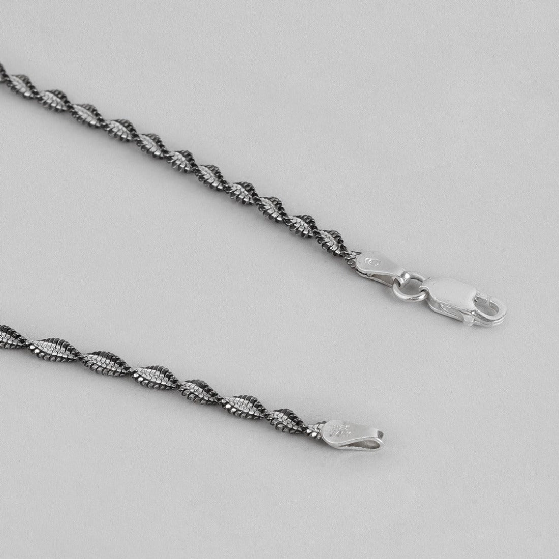 Entangled in Love 925 Sterling Silver Anklet - Valentines Edition With Gift Box