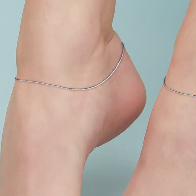 Minimal Simple look Chain 925 Silver Anklet