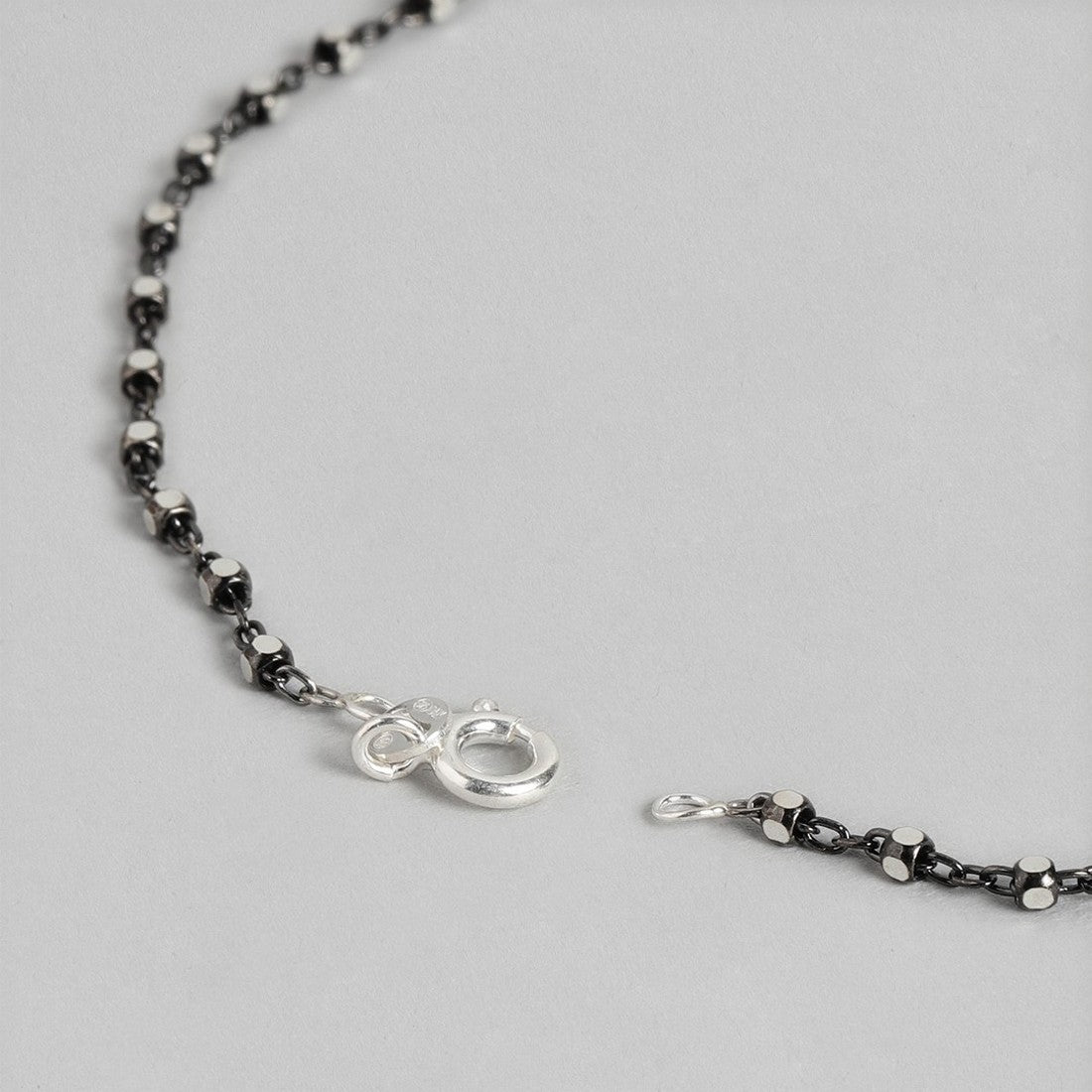 Dice-Chain-Lock 925 Sterling Silver Anklet