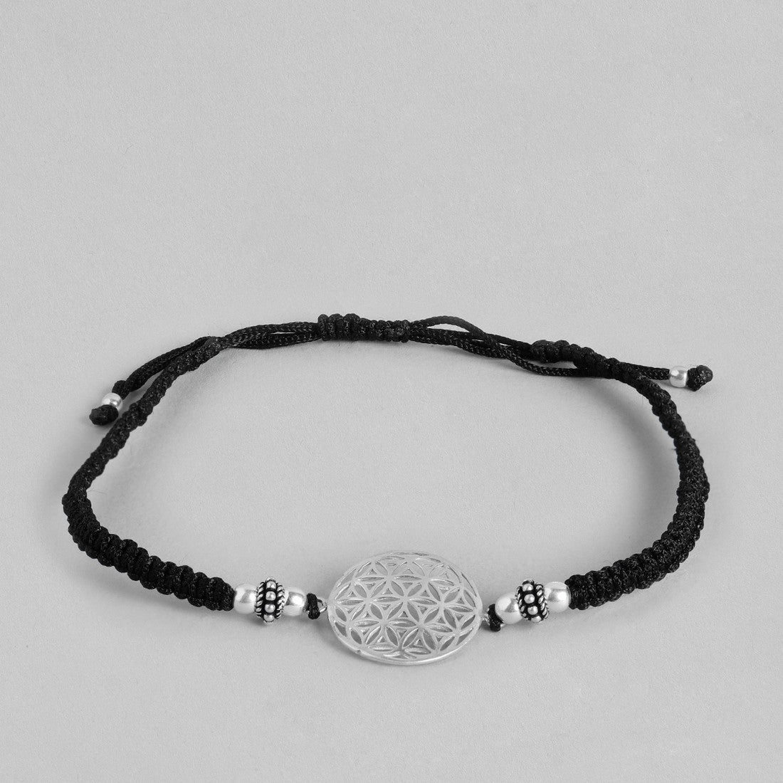 Traditional 925 Silver and Thread Anklet