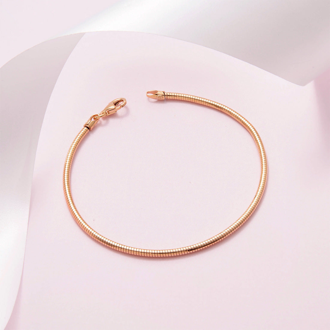 Sleek and Slender Rose Gold Bracelet
