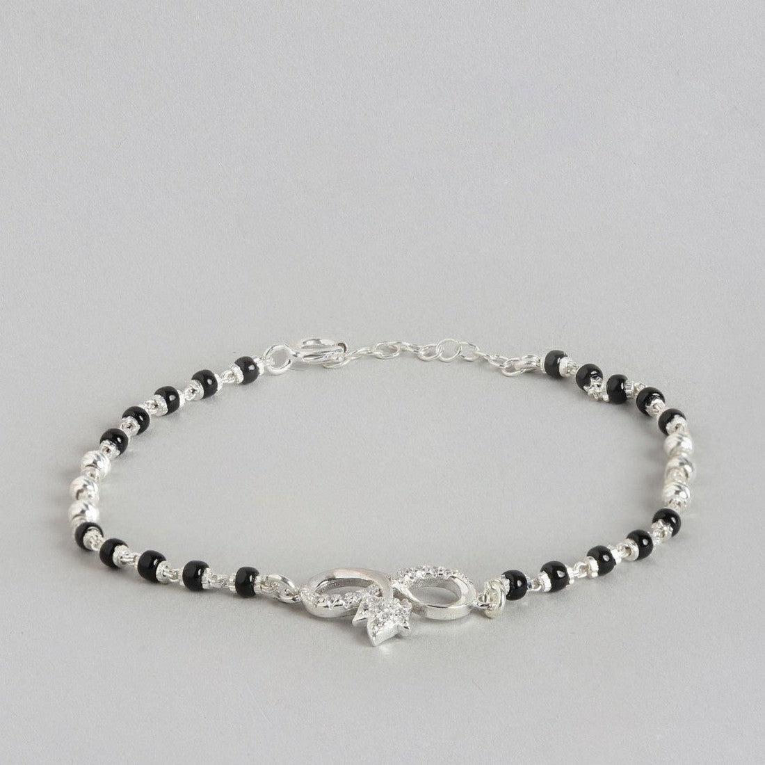 Twisted Infinity 925 Silver Mangalsutra Bracelet