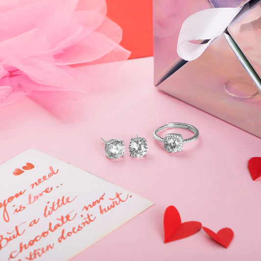Date Night 925 Sterling Silver Combo - Valentines Edition With Gift Box
