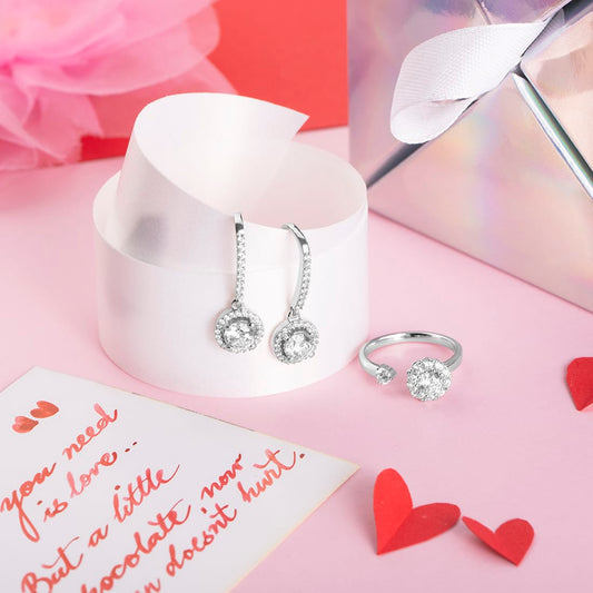 Be My Valentine 925 Silver Jewelry Combo - Valentines Edition With gift Box