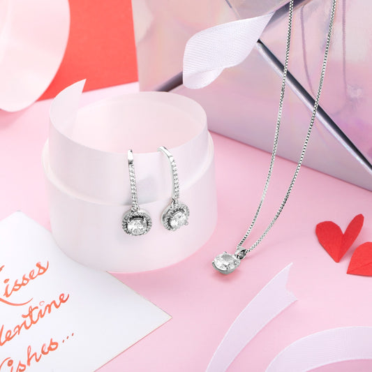 Solitary Romance 925 Sterling Silver Combo - Valentines Edition With Gift Box