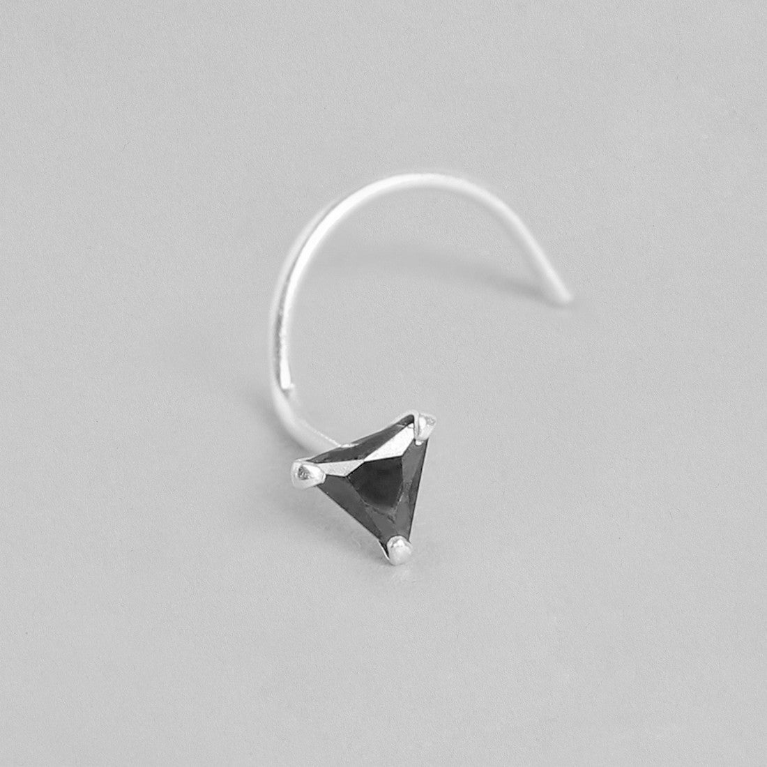 The Black & White Duo 925 Silver Nose Pin Set
