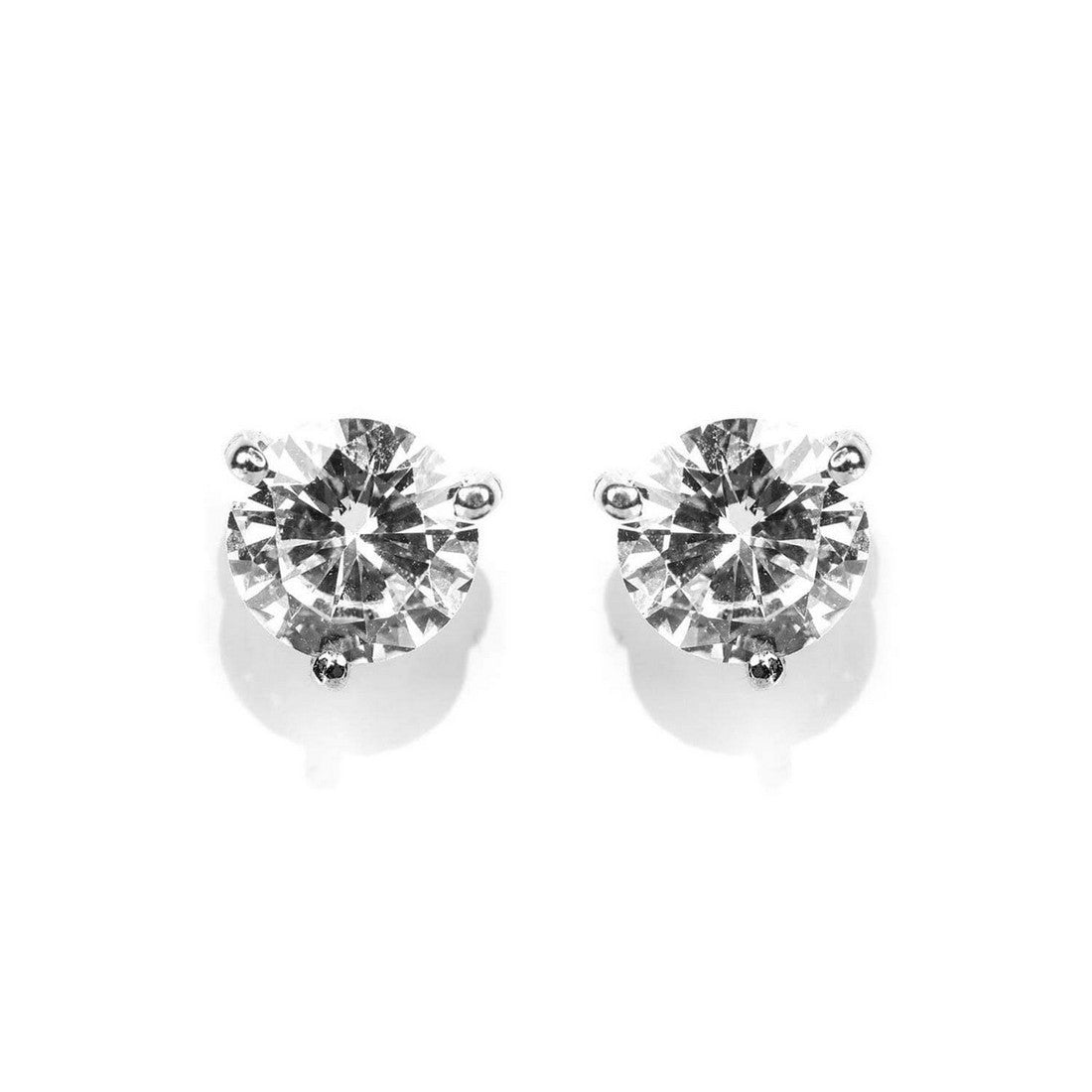 Nebula Round Stud 925 Silver Earrings