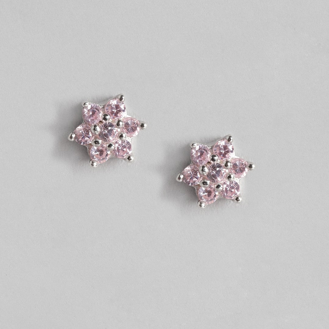 Star CZ Studded 925 Sterling Silver Earring