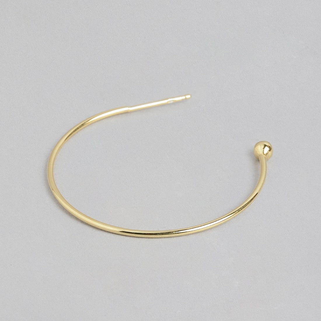 Single Drop Gold Plated 925 Sterling Silver Earring