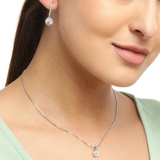 Solitary Romance 925 Sterling Silver Combo - Valentines Edition With Gift Box