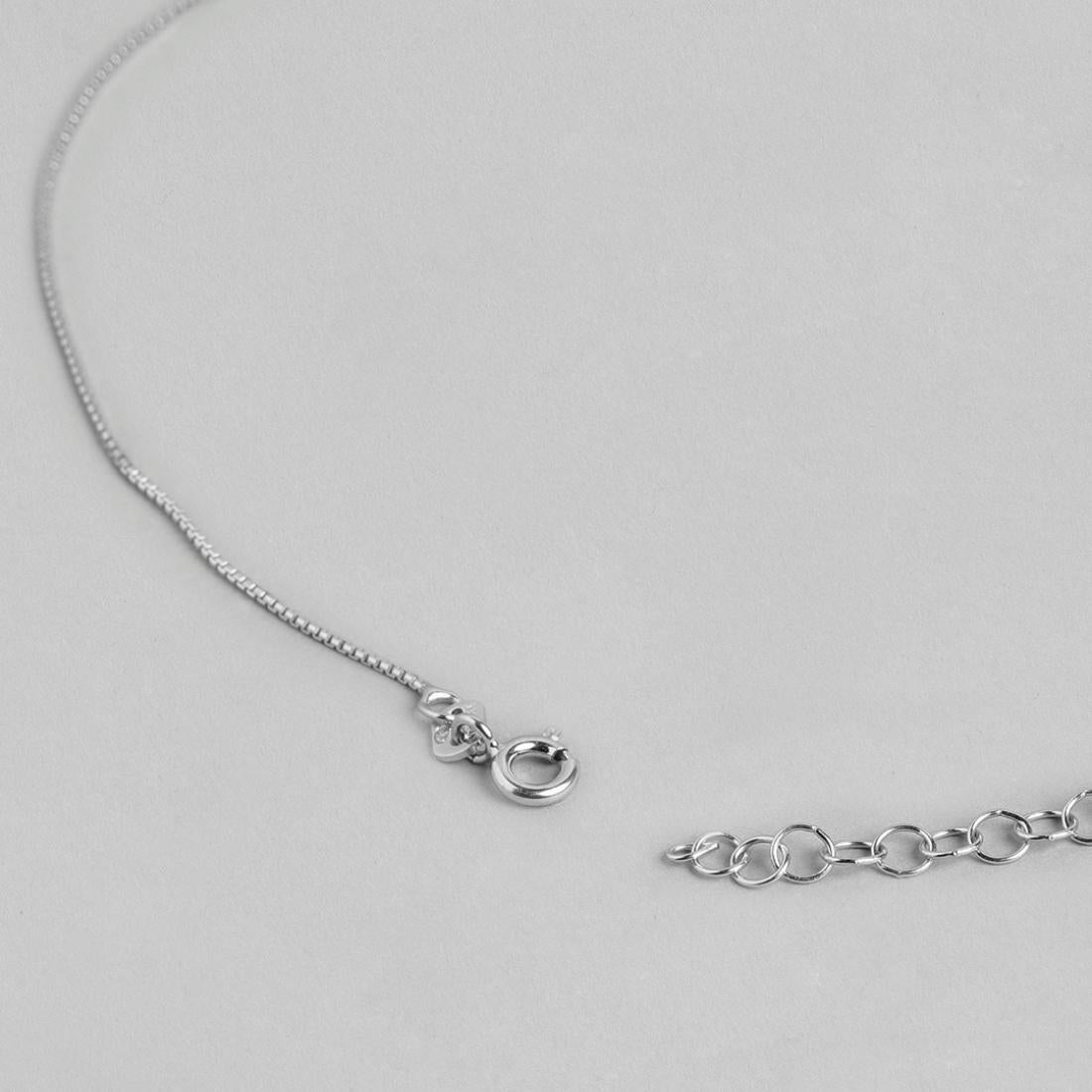 Minimal Solitaire 925 Silver Jewellery Set