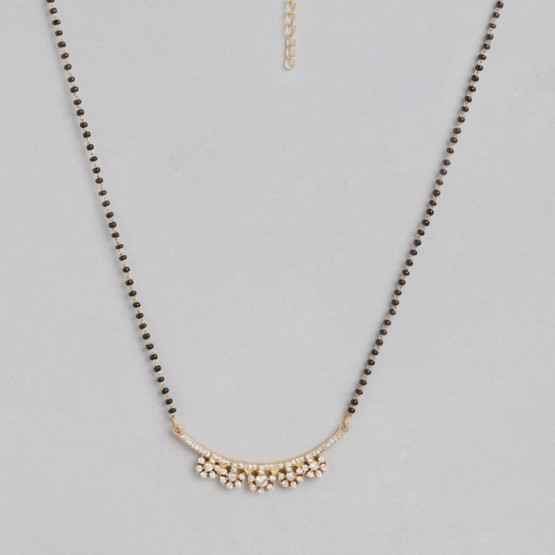 Gold Plated Flower 925 Sterling Silver Mangalsutra
