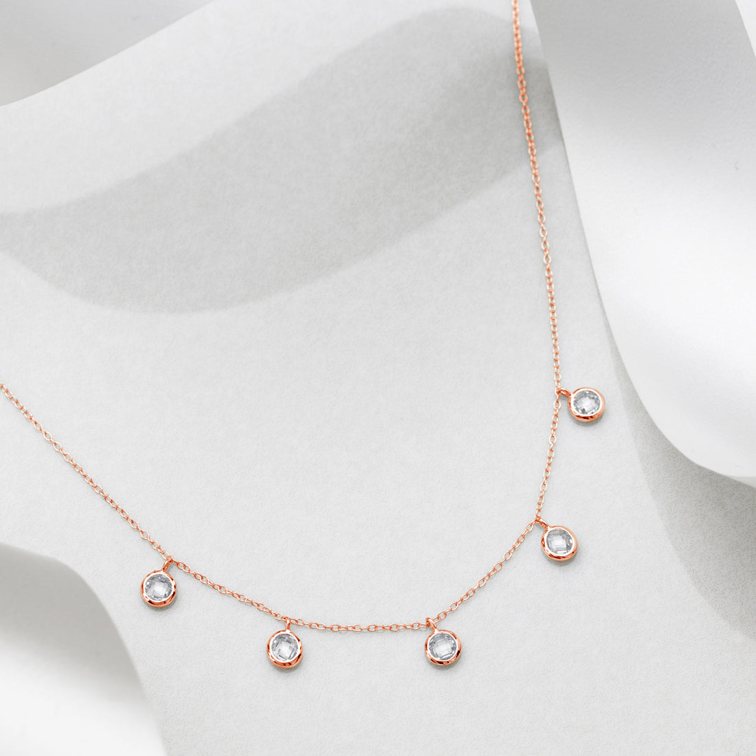 Made for the Queens 925 Silver Necklace in Rose Gold