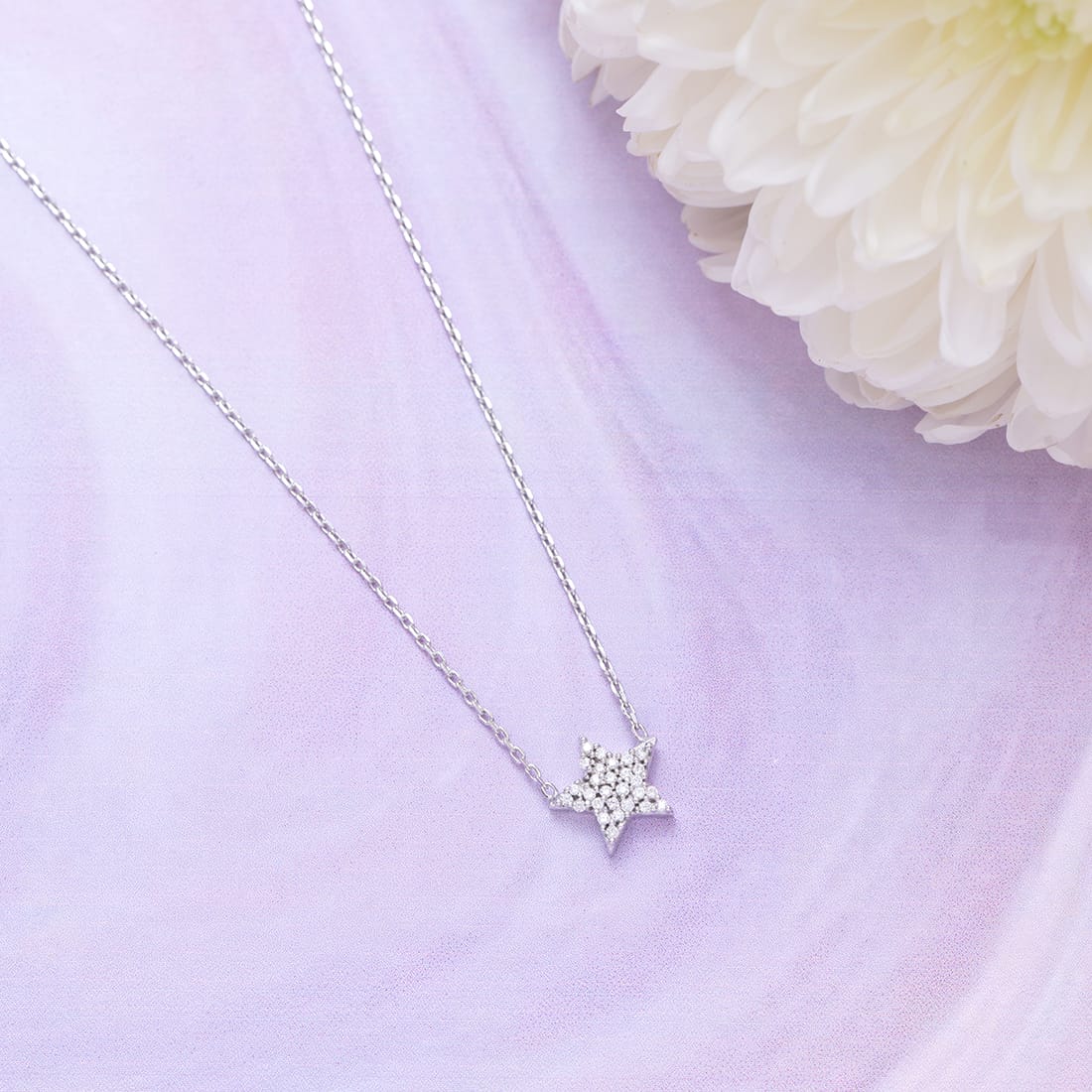 Bright Star 925 Sterling Silver Necklace