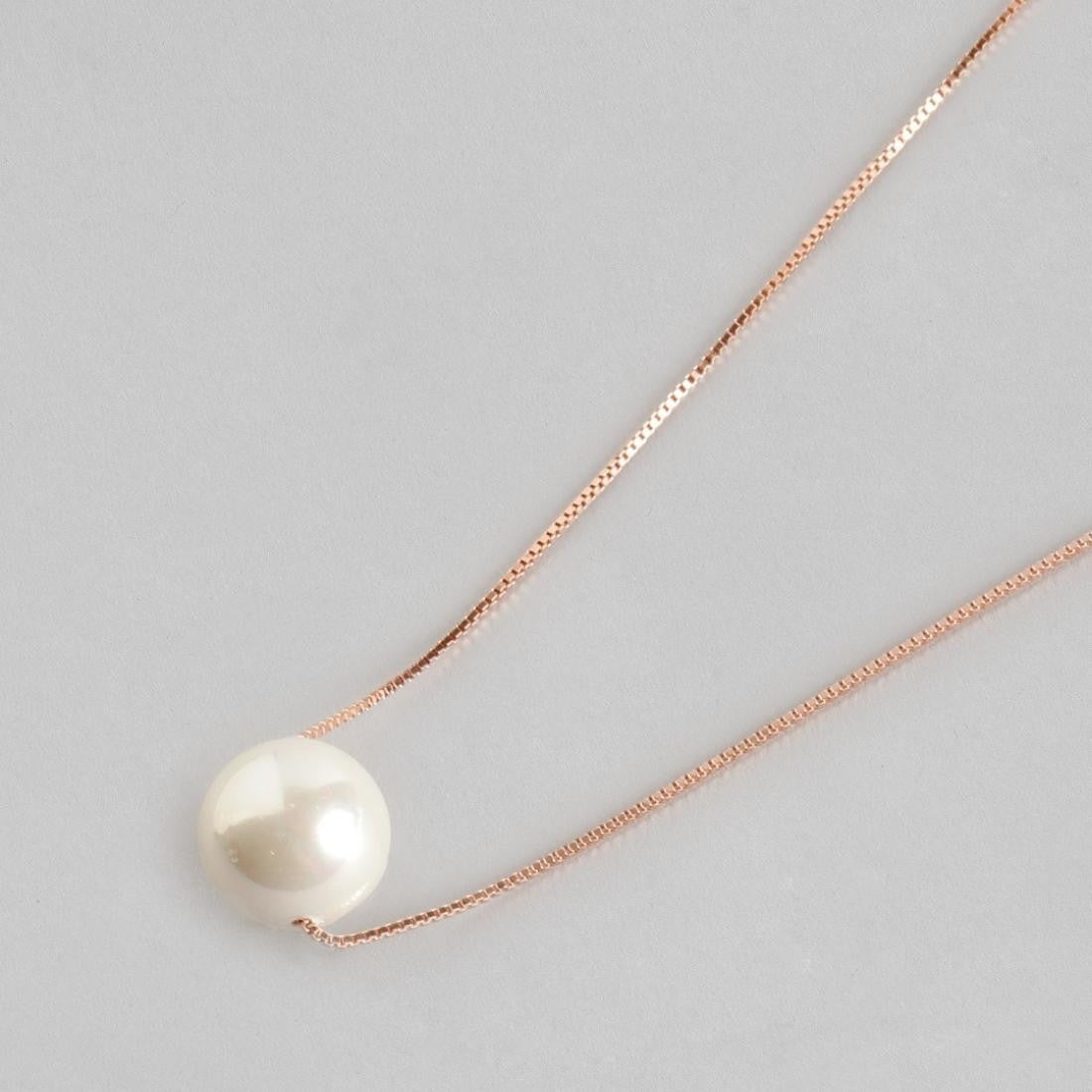 Stunning Pearl 925 Silver Necklace