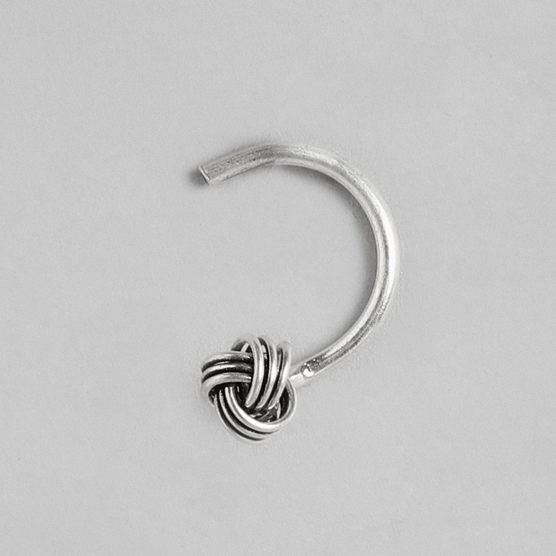 Knotted Silver 925 Silver Nose Pin