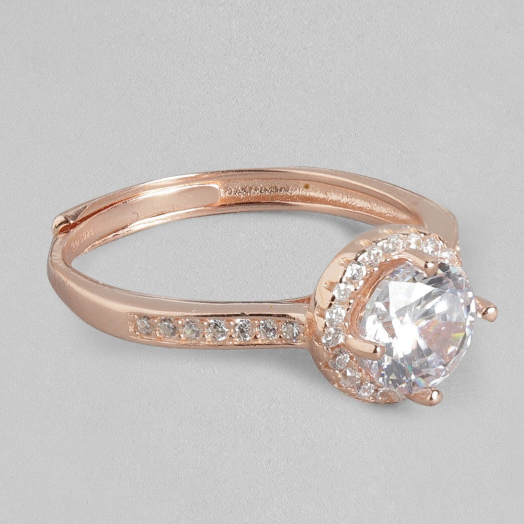 Merilyn Monroe 925 Silver Ring In Rose Gold (Arundhati Chatterjee X Zavya) (Adjustable)