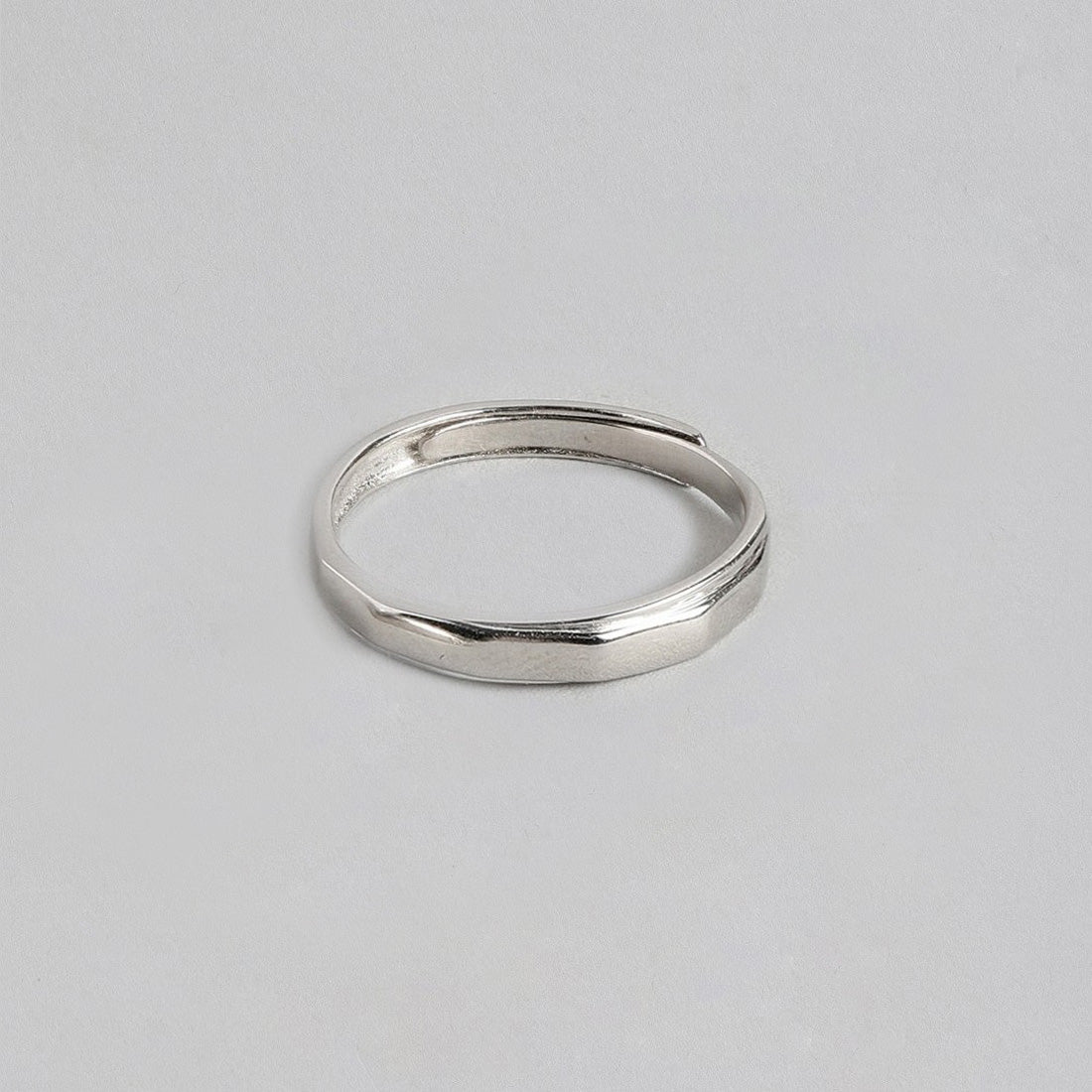 Cohort Band 925 Sterling Silver Ring for Him (Adjustable)