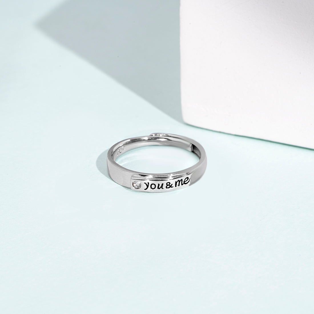 You & Me 925 Sterling Silver Ring for Him