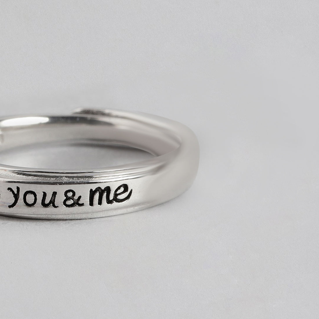 You & Me 925 Sterling Silver Ring for Him