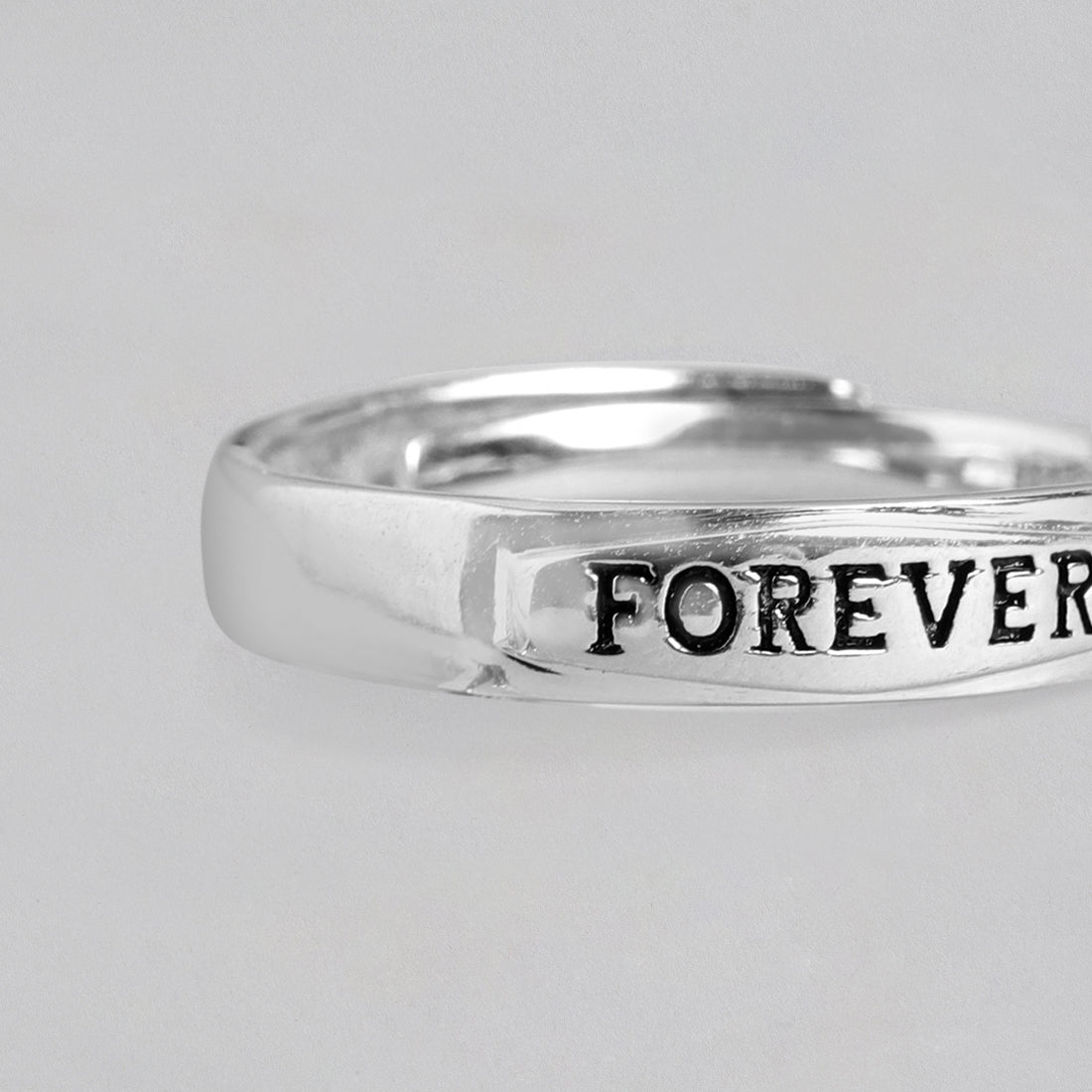 Forever 925 Sterling Silver Ring for Him (Adjustable)