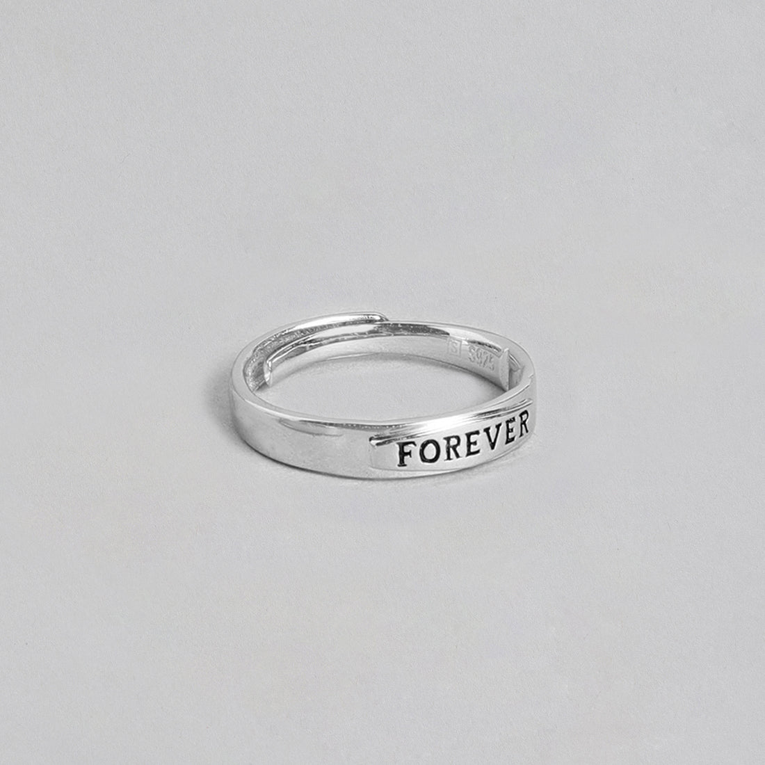 Forever 925 Sterling Silver Ring for Him (Adjustable)