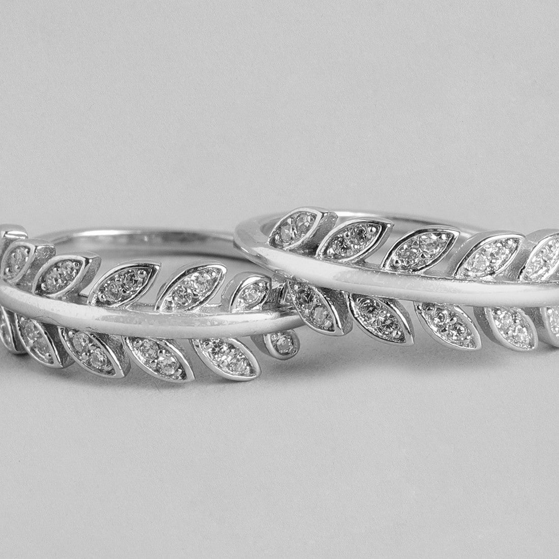 Leafy Silver Adjustable 925 Silver Toe Ring