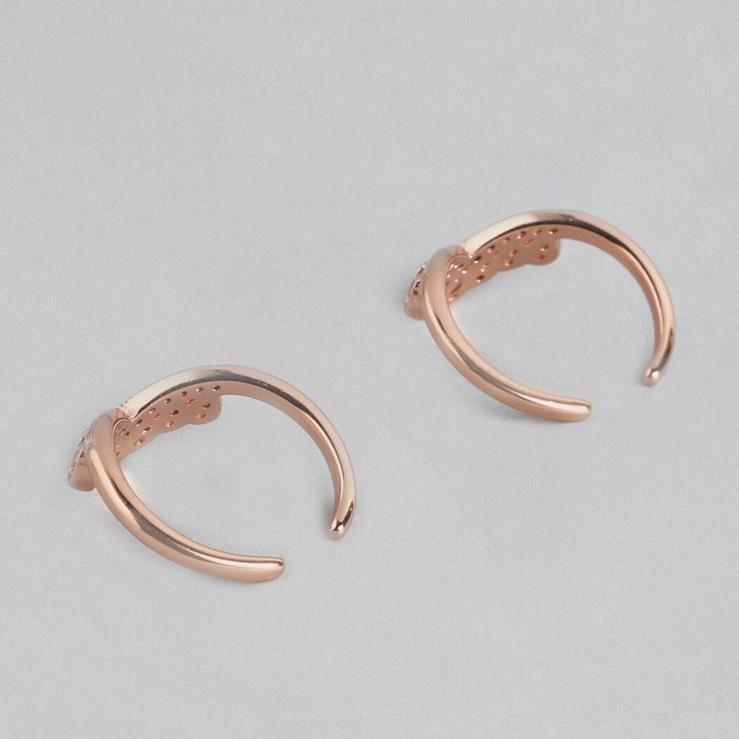 Crown Rose Gold 925 Silver Toe Ring