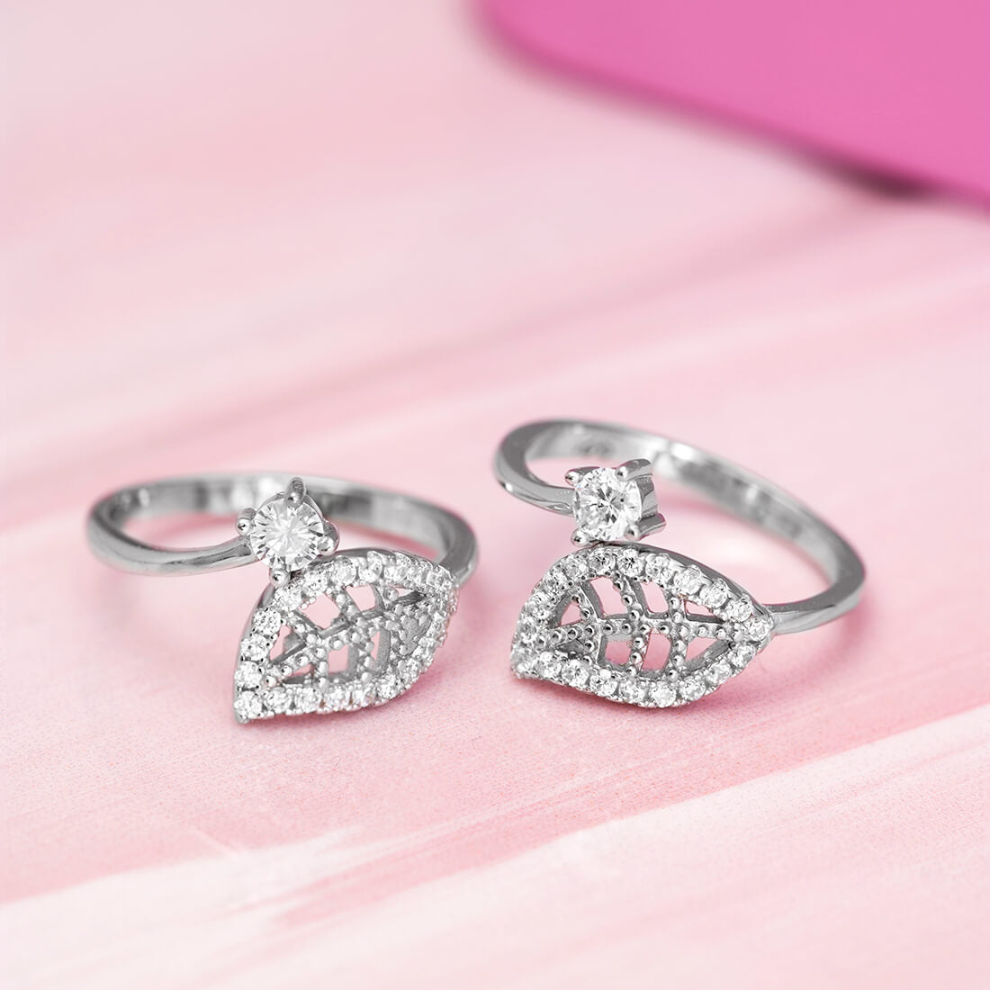 Leaf Style 925 Silver Toe Ring