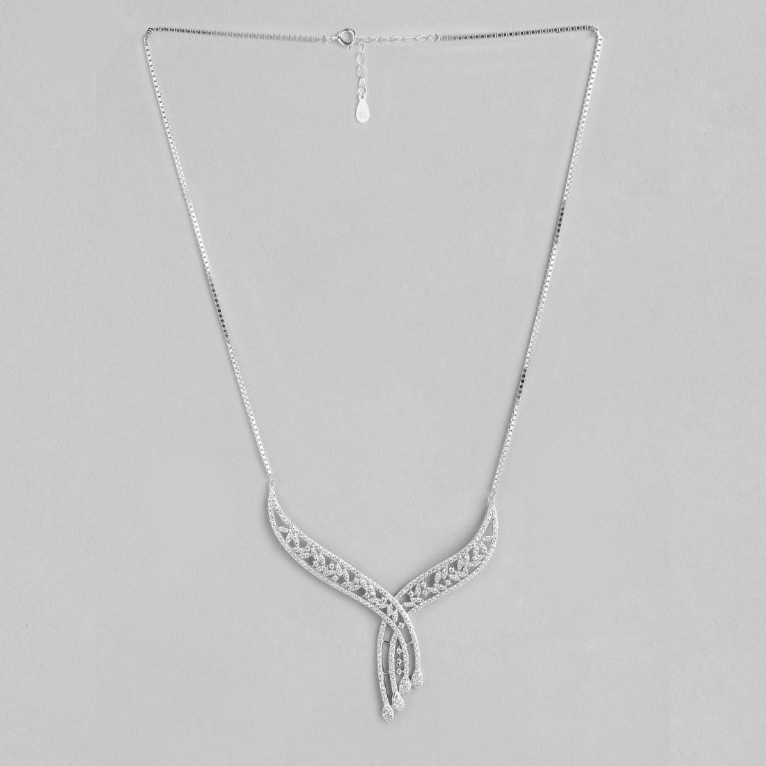 Waterfall 925 Silver Necklace