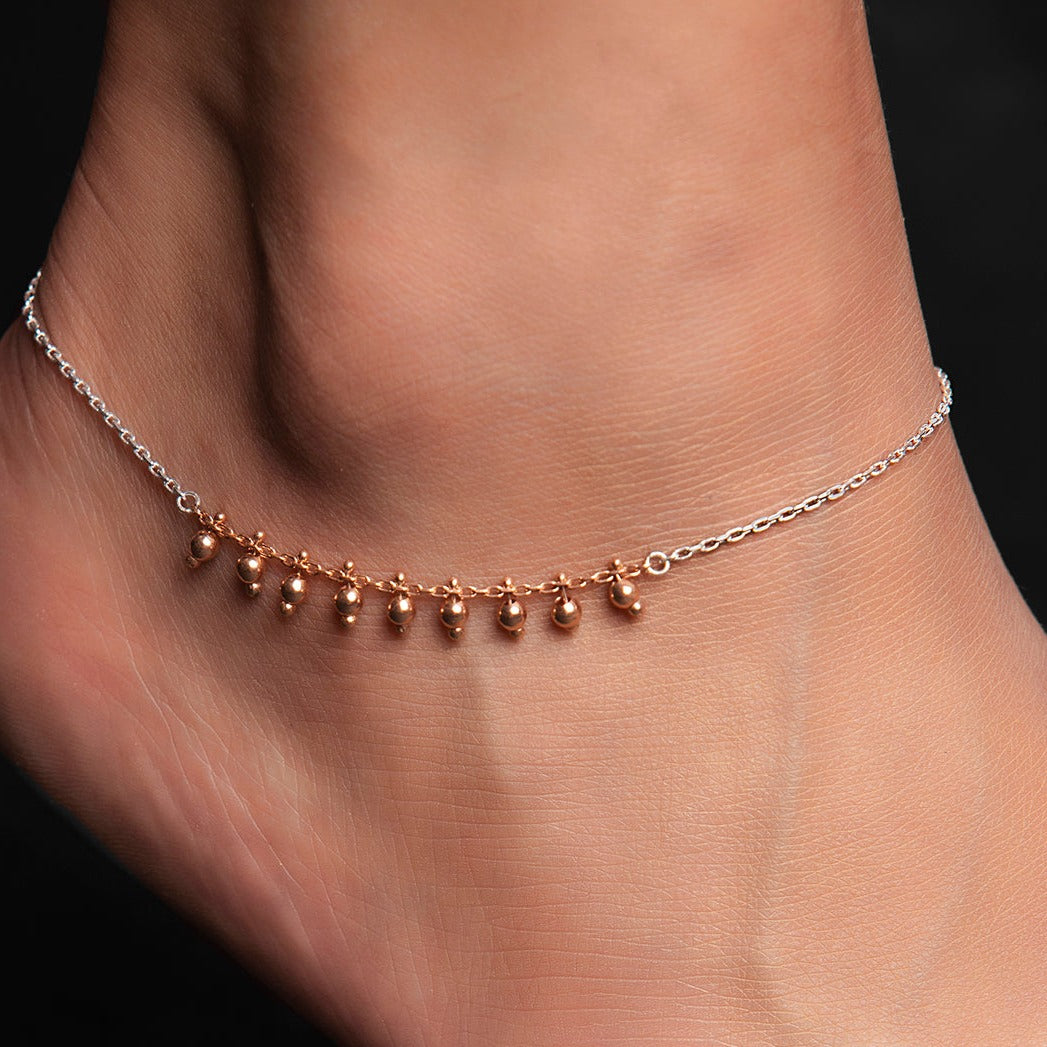 Dancing Night 925 Sterling Silver Anklet